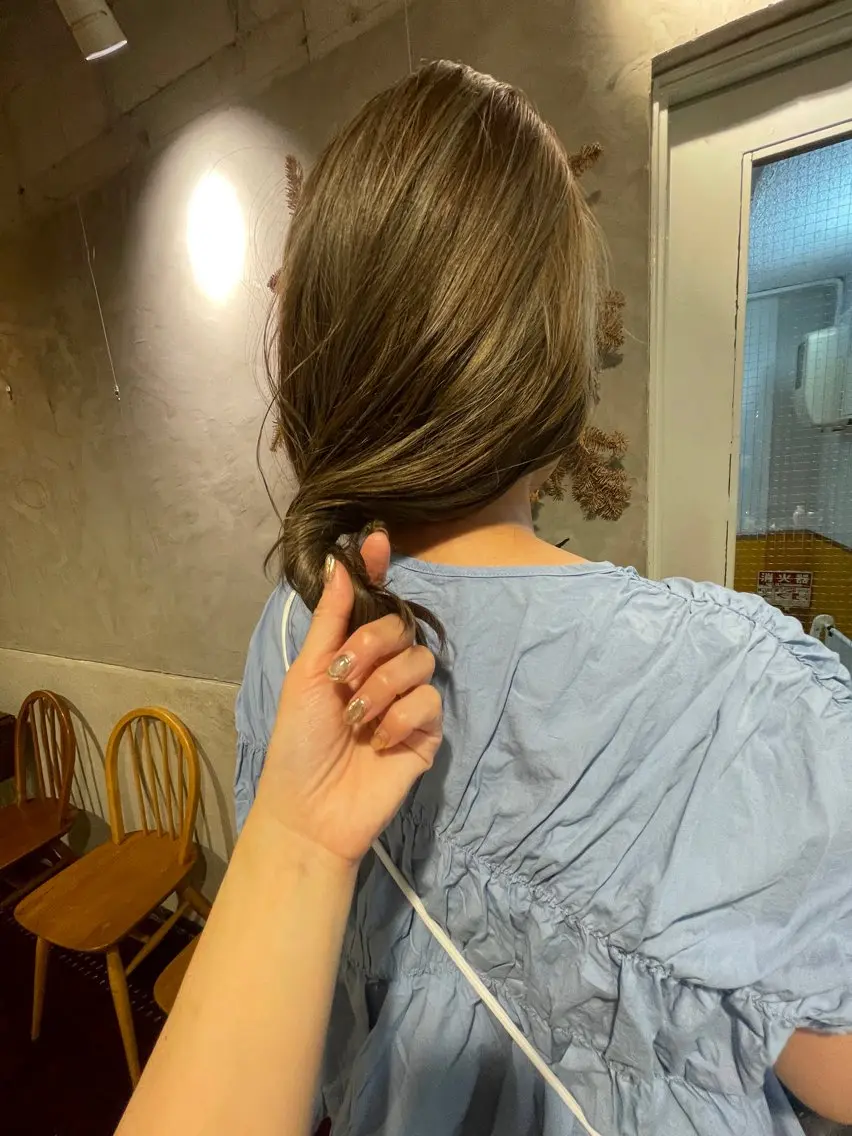 ロング カラー ハイライトカラー ハイライト カット ヘアカラー トリートメント ayane⭐️ボブ・ ショート・パーマのヘアスタイル