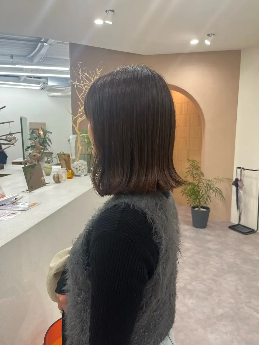 ショート ボブ 透明感カラー🌼 沙奈のヘアスタイル