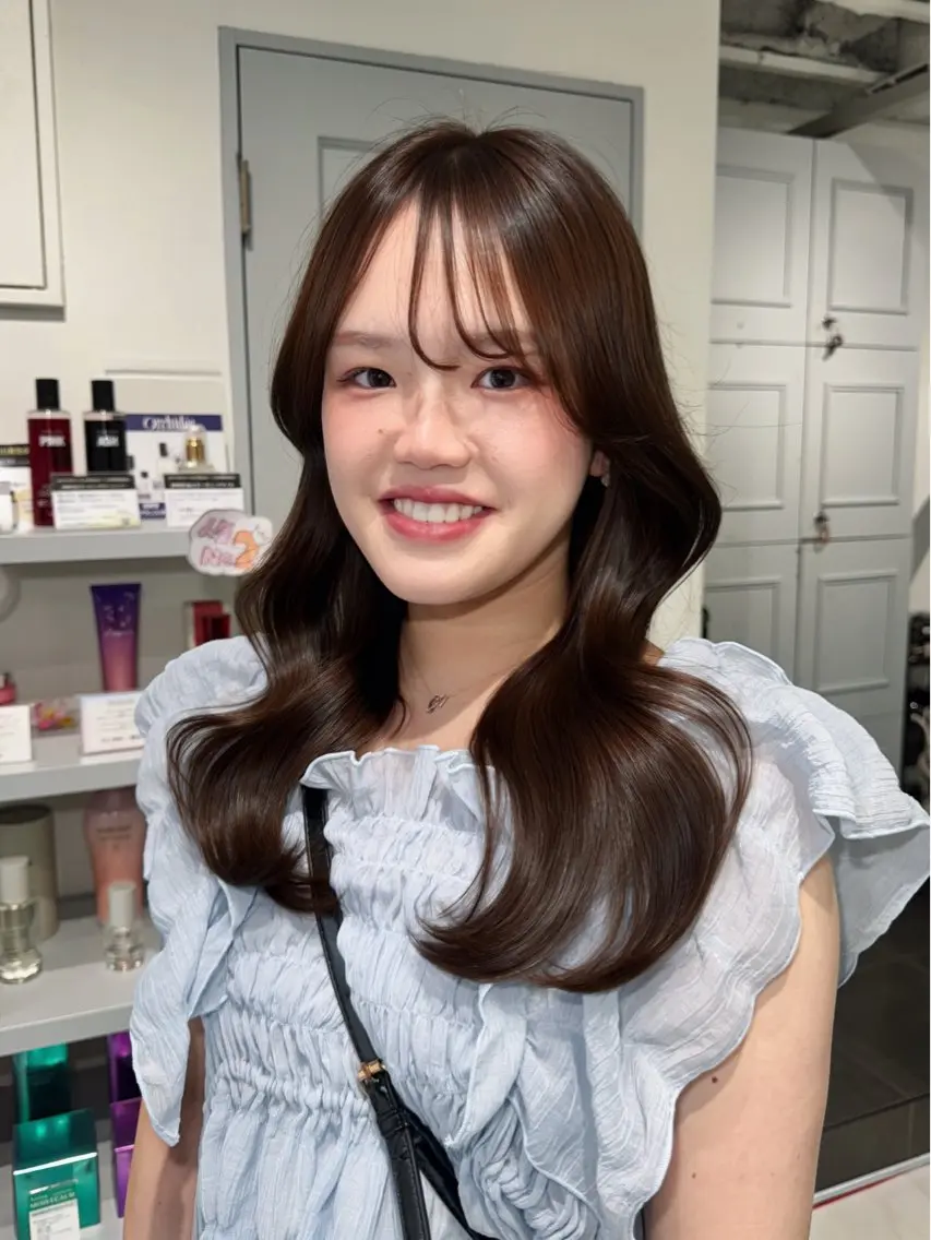 ロング ヘアカラー トリートメント 髪質改善/アレンジ/ カラーyumeのヘアスタイル