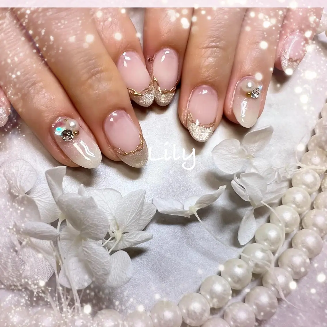 ネイル ハンドネイル Lily*nail 🌻Mii🌻のネイルデザイン