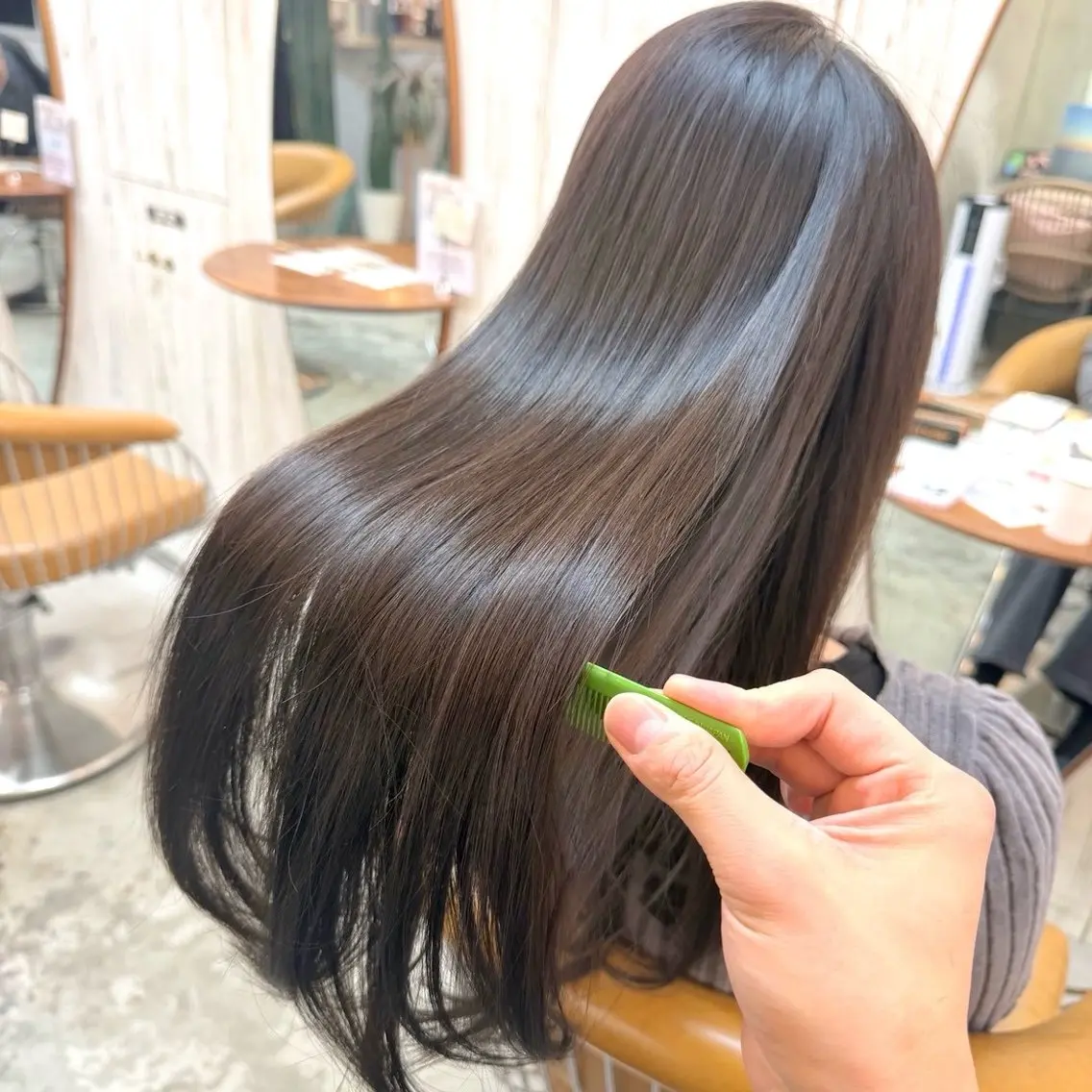 ロング カラー 透明感カラー💖/ 縮毛矯正/arisaのヘアスタイル