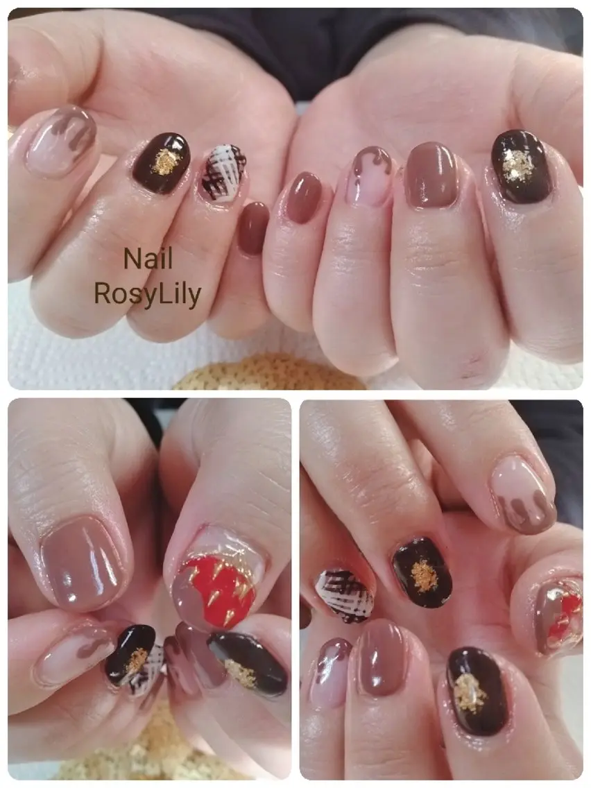 ネイル 持ち込み バレンタイン プライベートサロン Rosy Lilyのネイルデザイン
