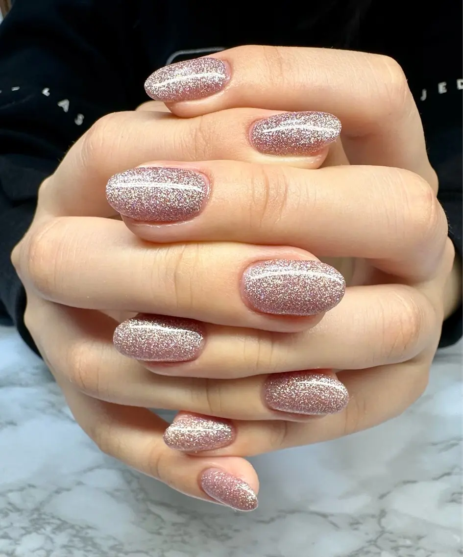ネイル アートネイル オーロラネイル ラメ(グリッター) ニュアンスネイル ワンカラーネイル Mai’s nailのネイルデザイン