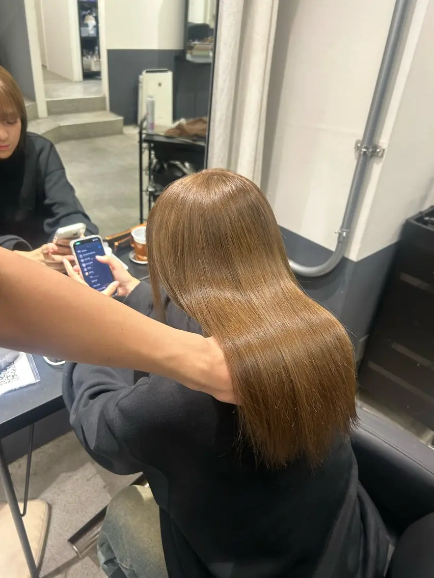 カラー ヘアカラー トリートメント YUDAIブリーチ• カラー/心斎橋•難波のヘアスタイル