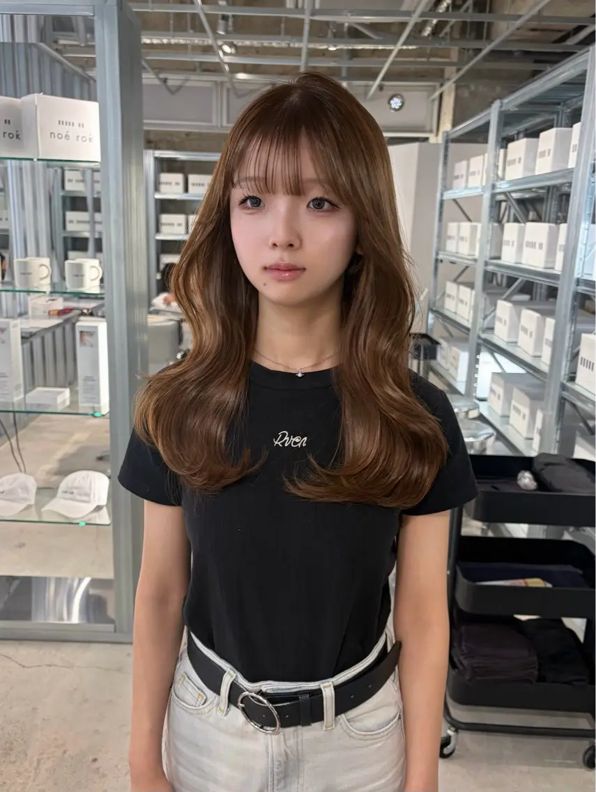 セミロング カラー カット ヘアカラー トリートメント ダブルカラー/レイヤ ーカット 🤍ゆきなのヘアスタイル