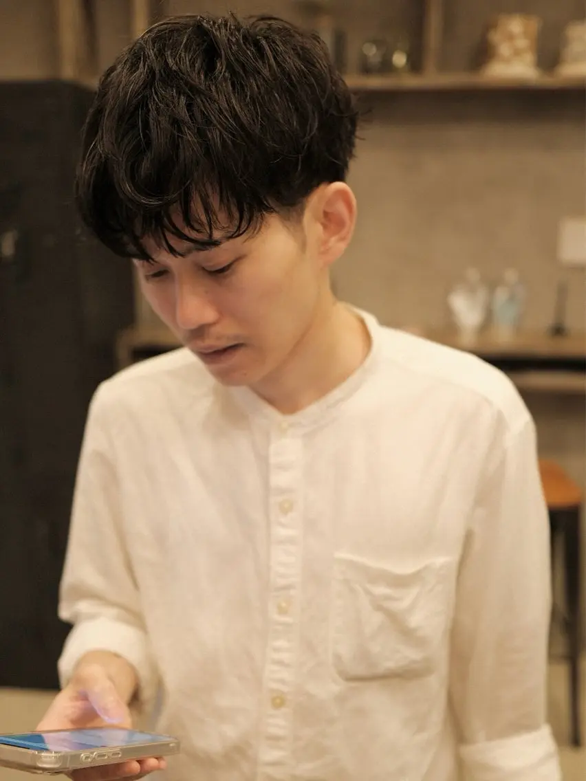 ショート パーマ メンズ カット パーマ ill副店長 立和田純也のヘアスタイル