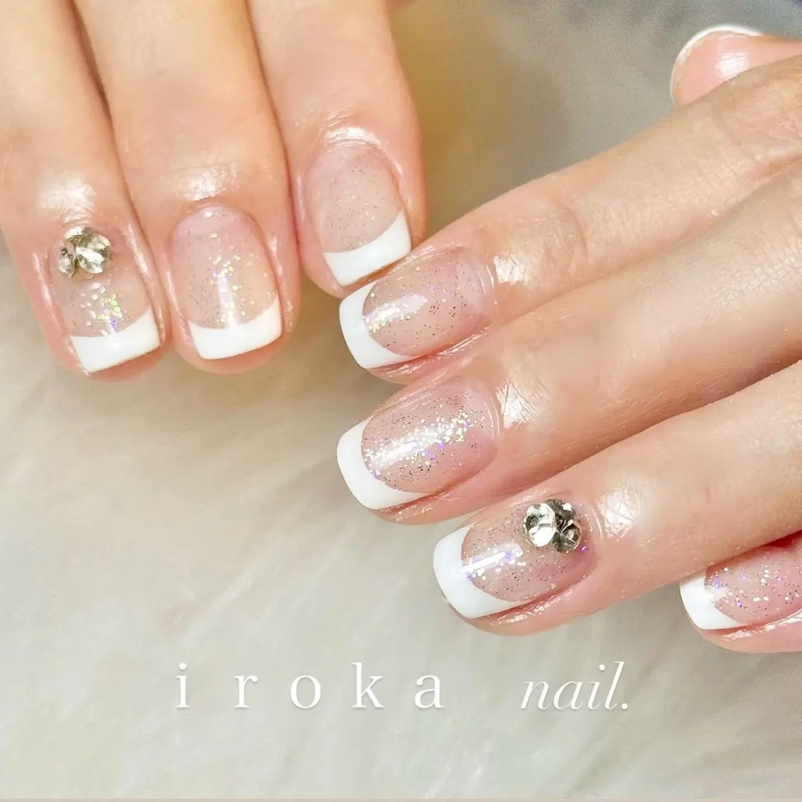 ネイル フレンチネイル ｉｒｏｋａ　nail .yukaのネイルデザイン