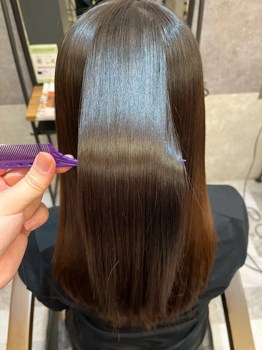 ロング 髪質改善 カット 縮毛矯正 中山 柊佑のヘアスタイル