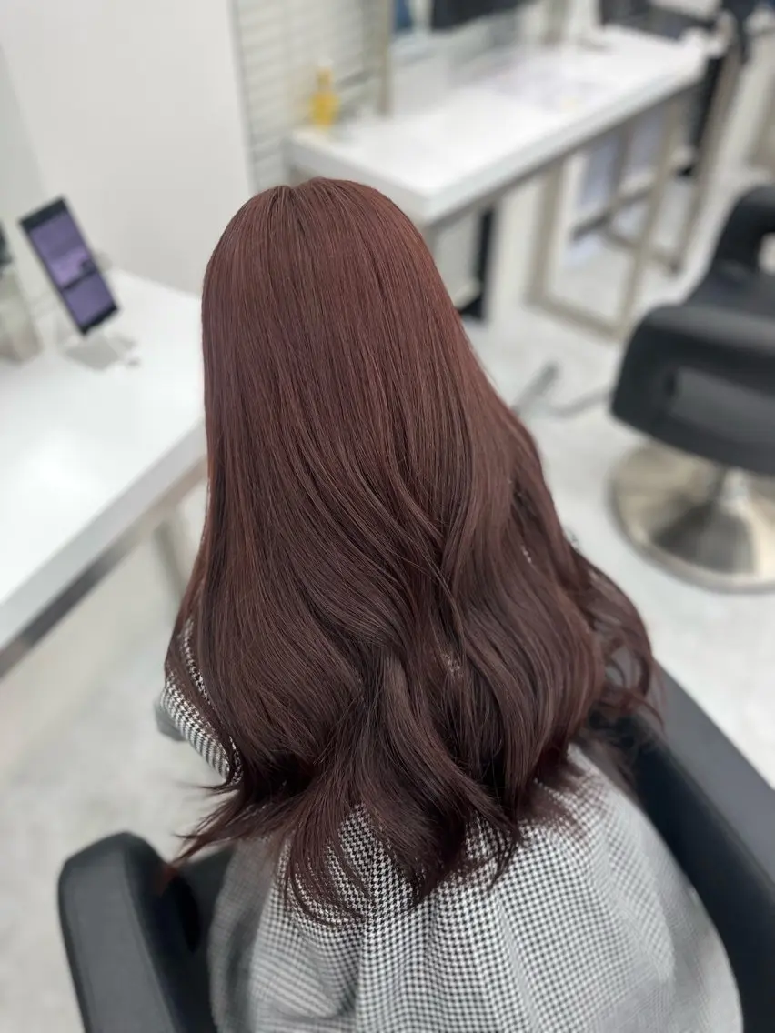 ロング ヘアカラー トリートメント ヘッドスパ ヘアセット ♡ナチュラルガーリー ♡ベージュ♡RINAのヘアスタイル