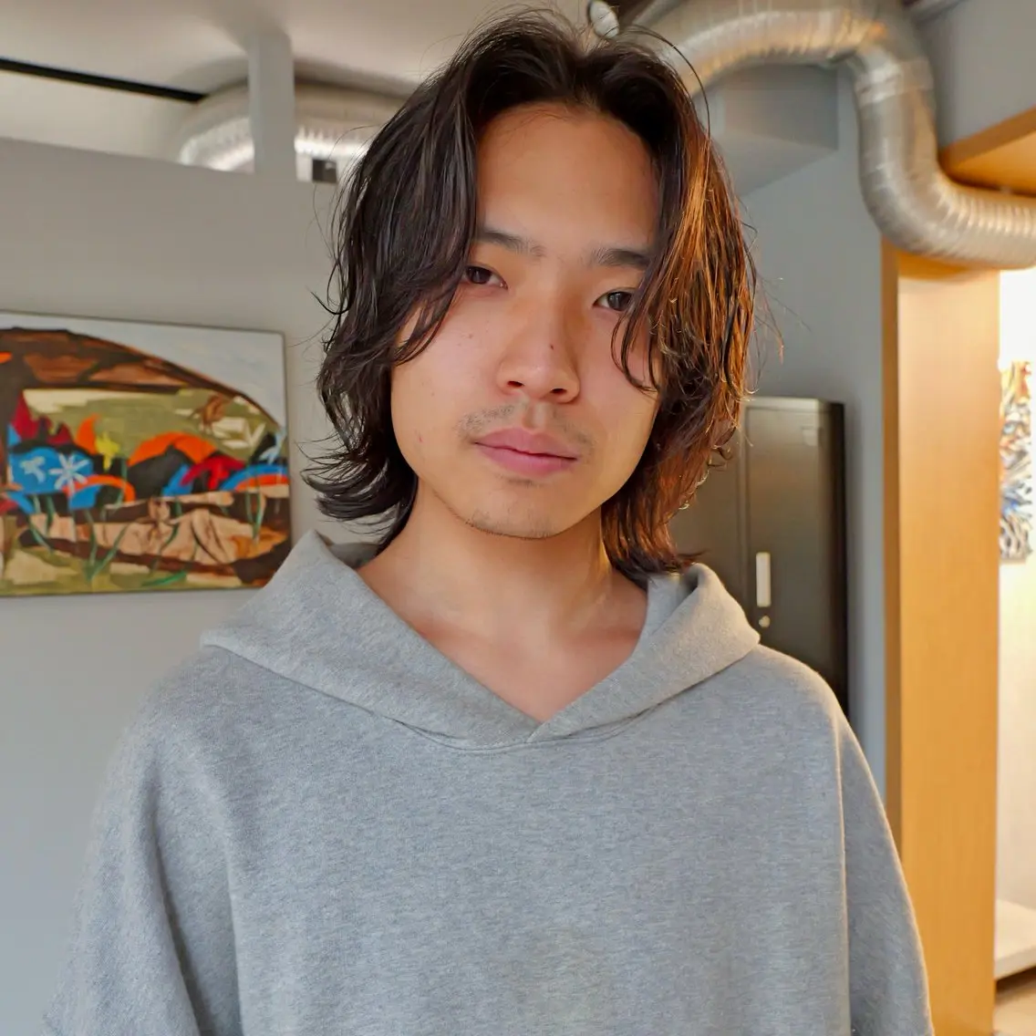 ミディアム ボブレイヤー ボブ レイヤーカット カット 清澄白河｜赤城颯汰 ｜ニュアンスパーマのヘアスタイル