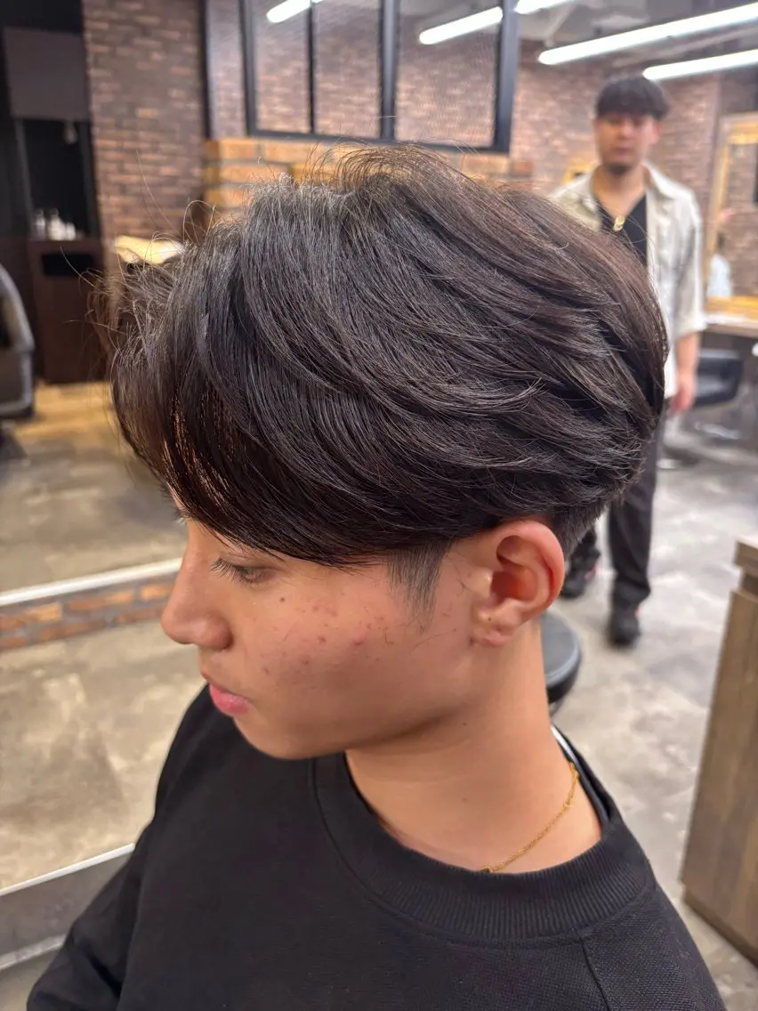 メンズ カット パーマ 🪽直毛男子の救世主 🪽フェザーパーマのヘアスタイル