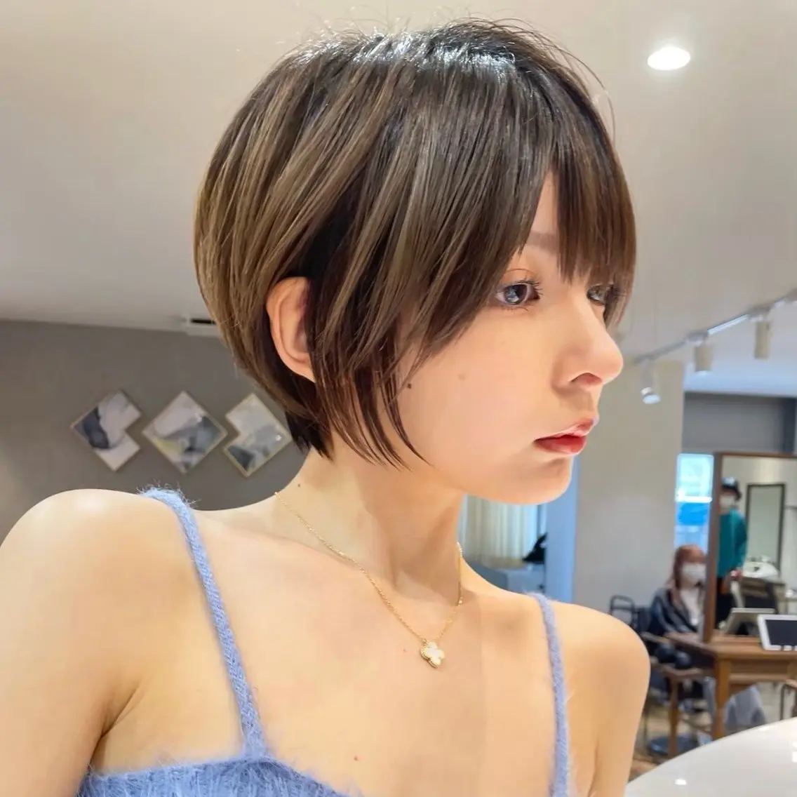 ショート 🎀nao🎀 博多レイヤーボブのヘアスタイル