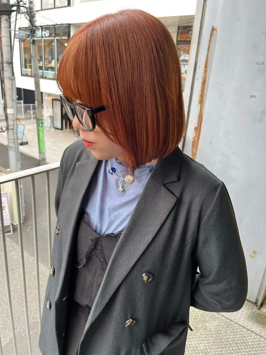 ショート カラー ヘアカラー トリートメント ヘアセット 🎀透明感 カラー🎀ミズキのヘアスタイル
