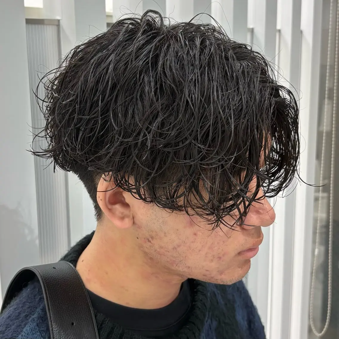 ショート カラー パーマ ヘアアレンジ メンズ メンズパーマ カット パーマ 水谷 璃温のヘアスタイル