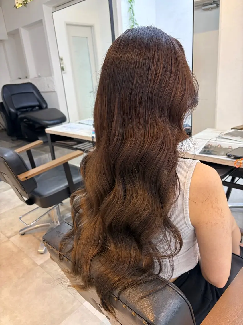 ロング カラー 🥀韓国ヘア🥀 宮津真菜のヘアスタイル
