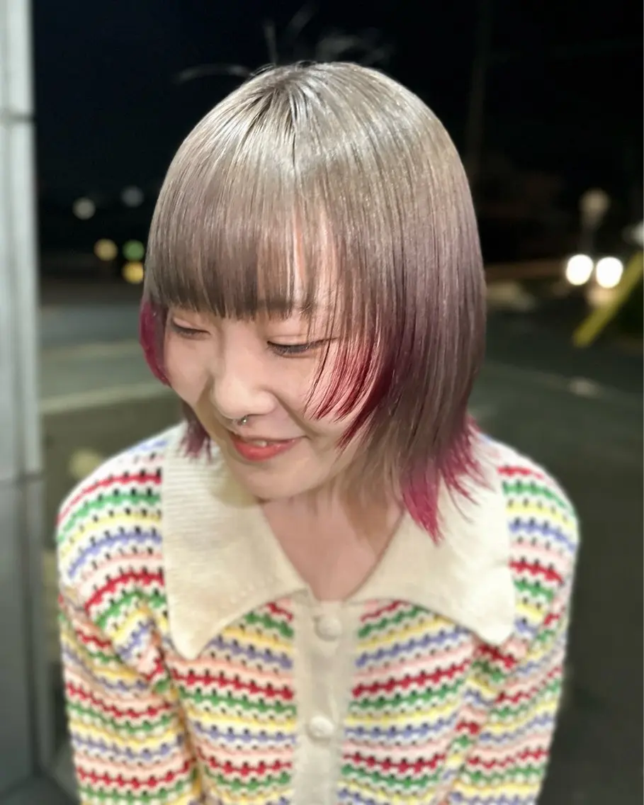 〖 minimo限定メニュー 〗 ２ブリーチカラー[大阪/難波]の写真