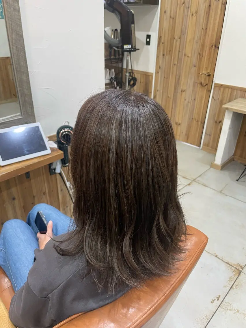 ロング ショートボブ ボブ ハイライト レイヤーカット Wカラーレイヤーカ ット⚡️CHIAKIのヘアスタイル