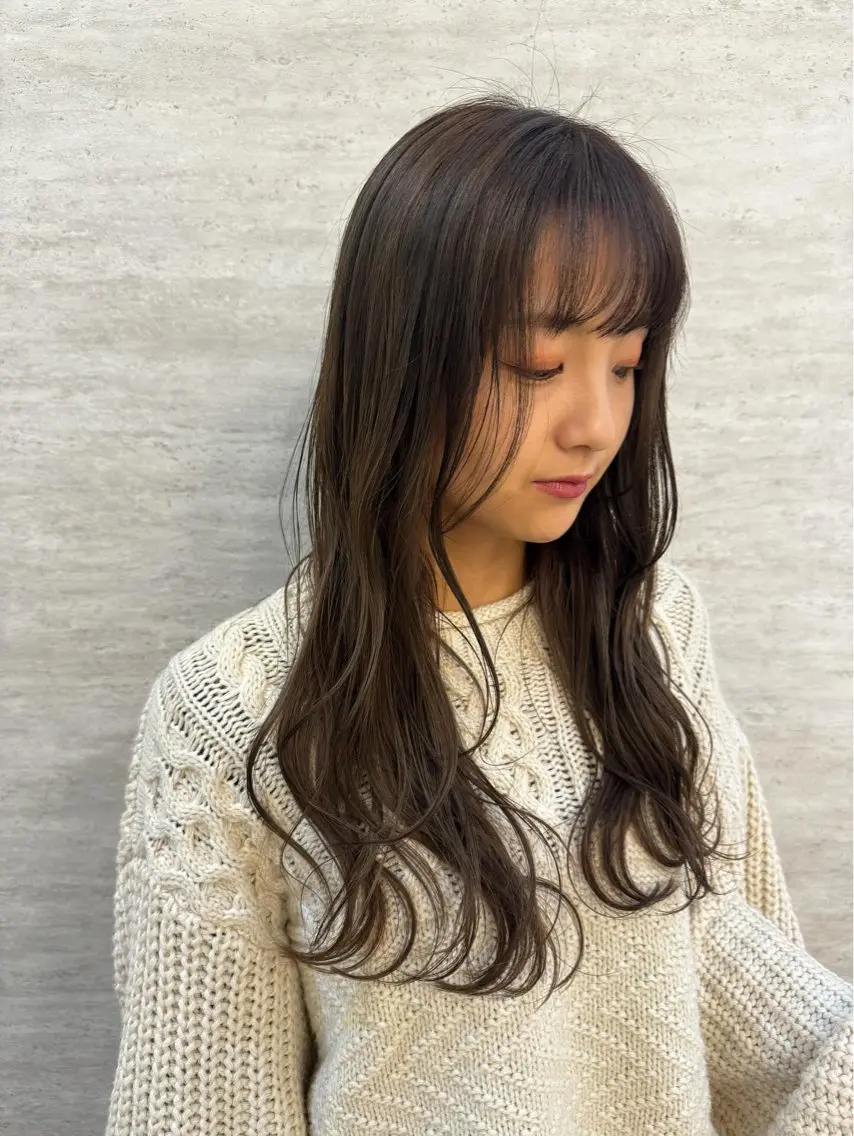 🐣迷ったらこれ🐣似合わせカット💇♀️+カラー+TOKIO5ステップトリートメントの写真