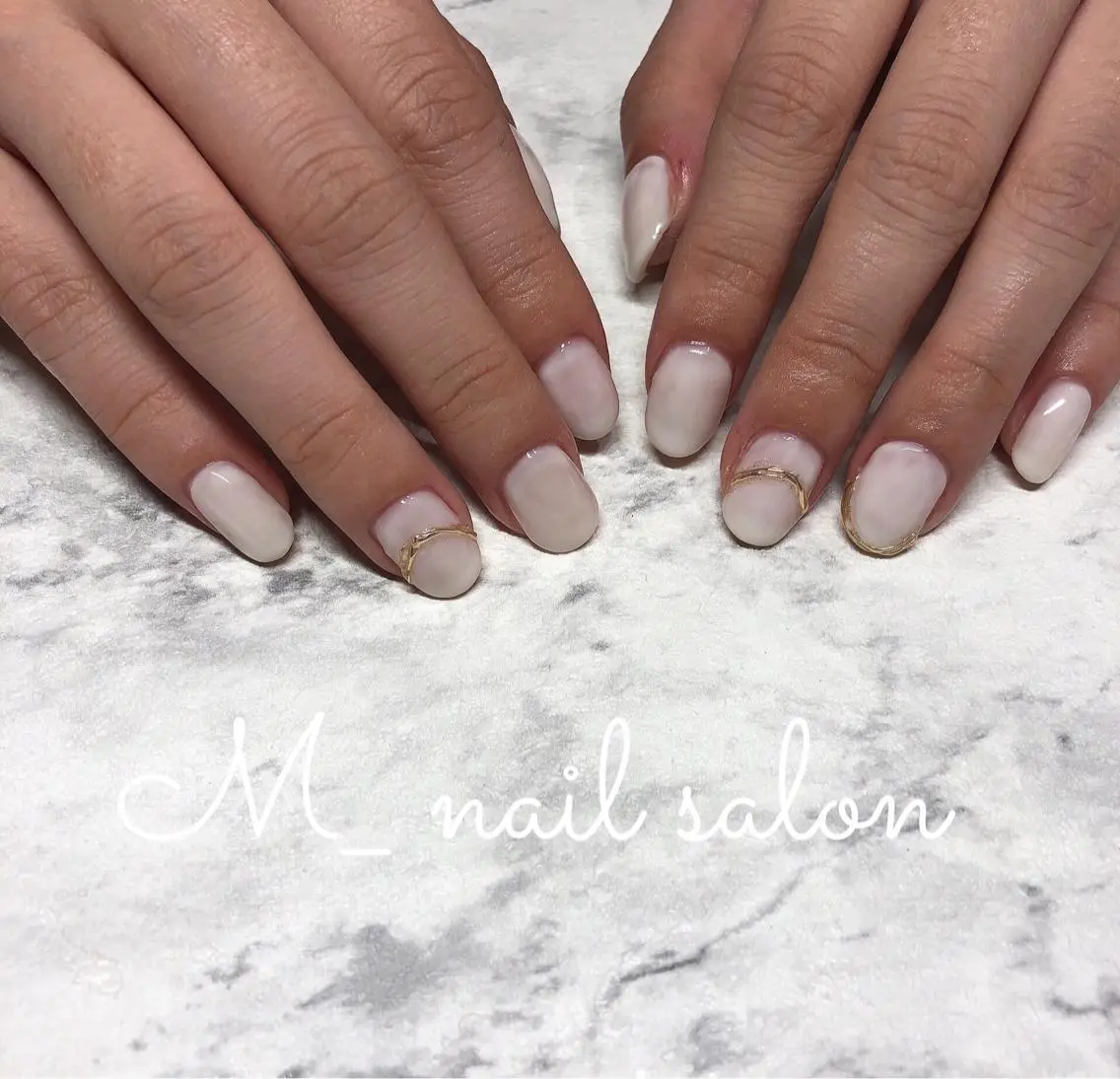 ネイル シンプルネイル M_ nail salonのネイルデザイン