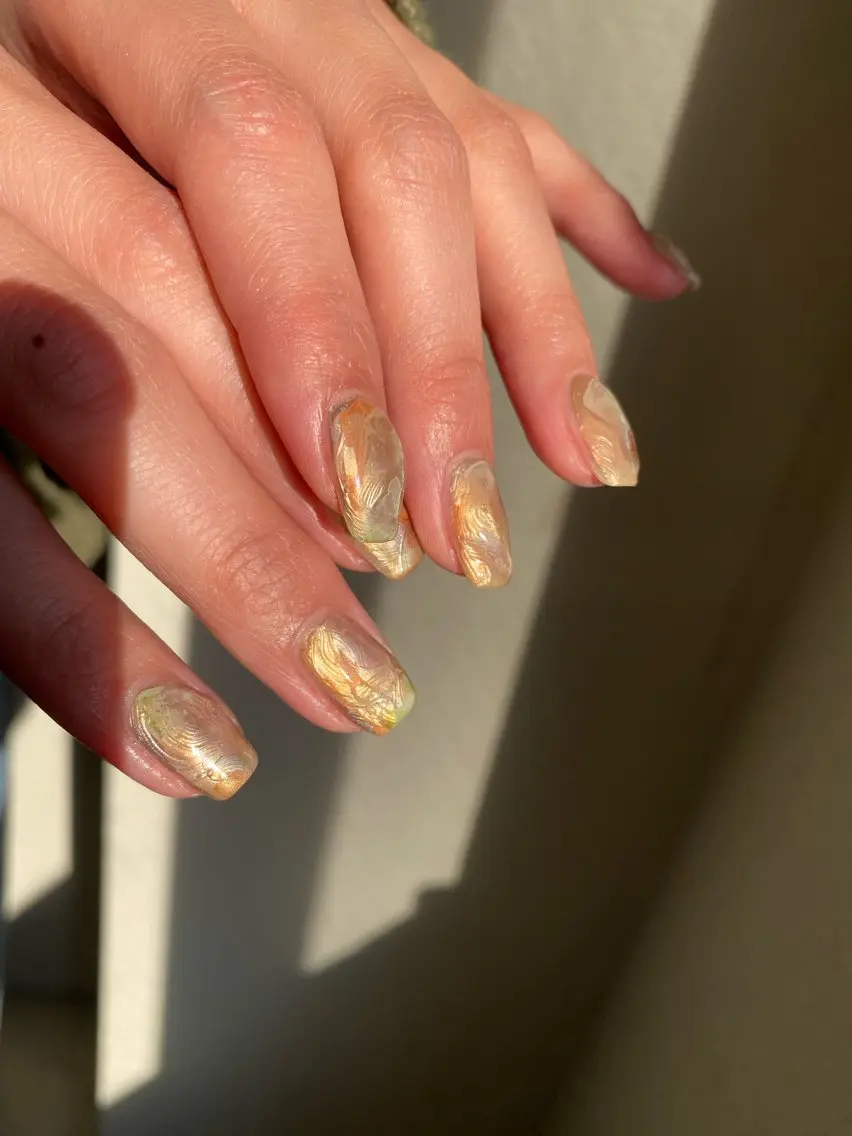 ネイル ジェルネイル マグネットネイル 持ち込み ニュアンスネイル ワンカラーネイル ハンドネイル 草加ニュアンスネイル 🌚hersのネイルデザイン
