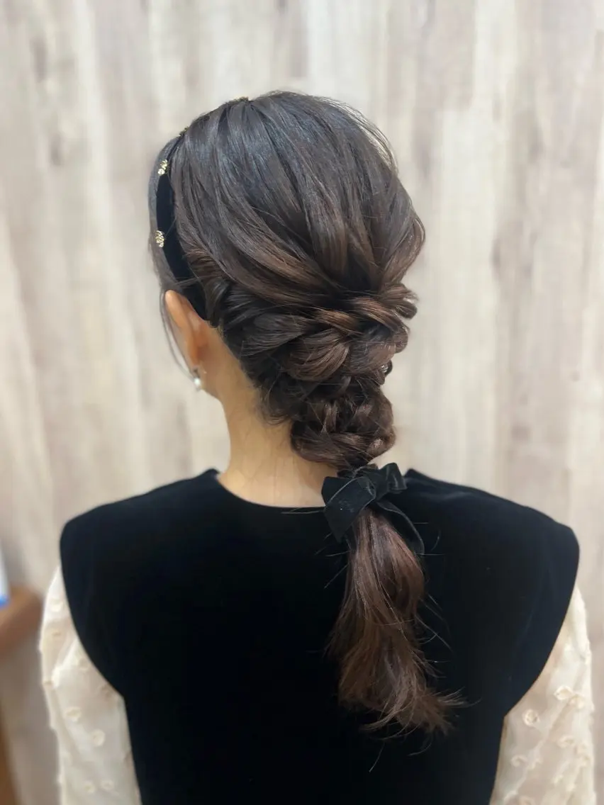 ヘアアレンジ ヘアセット ヘアメイクネイリスト hidemi中目黒のヘアスタイル