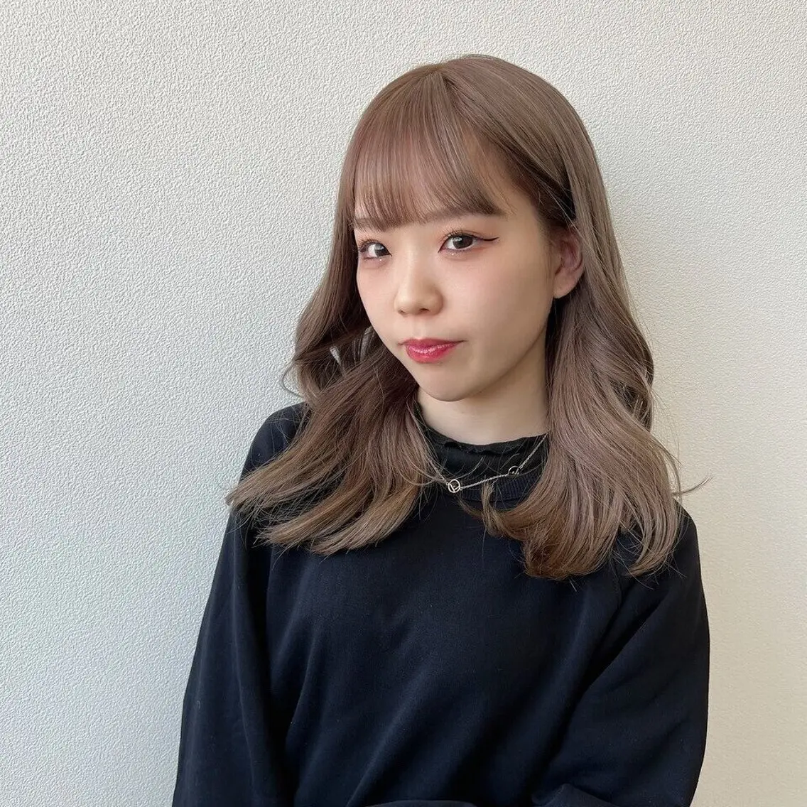 ロング カラー カット ヘアカラー トリートメント RIENS xreaのヘアスタイル