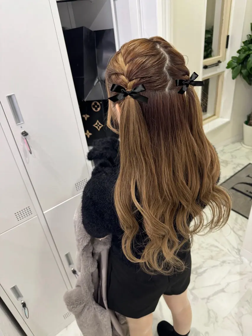 ロング ヘアセット 韓国ヘアーサロン MARIA🐈‍⬛のヘアスタイル