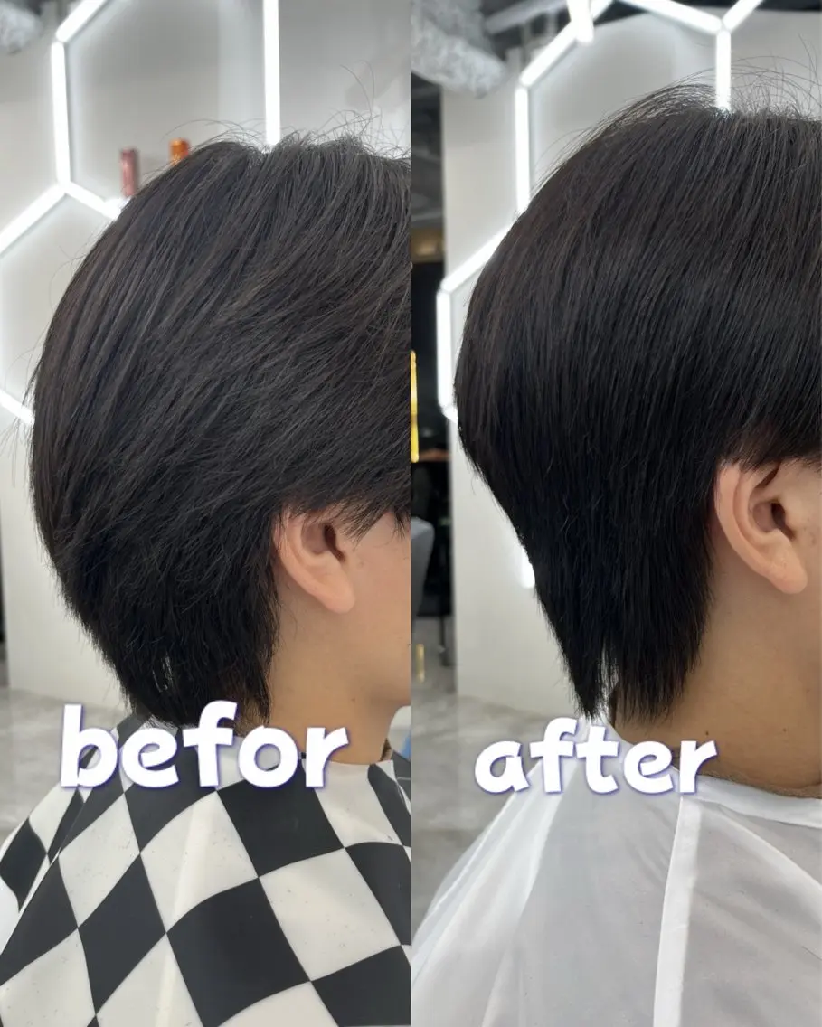 ショート カット メンズカット パーマ／稲葉のヘアスタイル