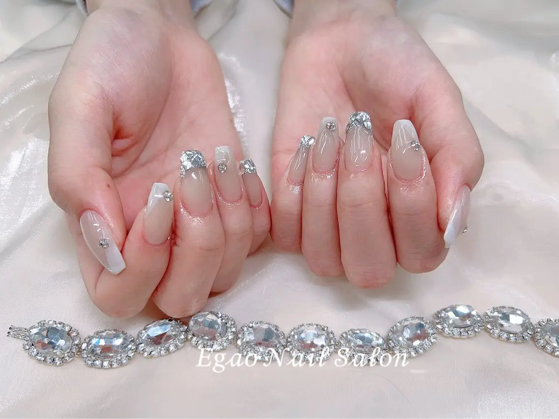 ネイル アートネイル フットネイル フレンチネイル ジェルネイル 持ち込み ハンドネイル EGAO NAIL 錦糸町店のネイルデザイン