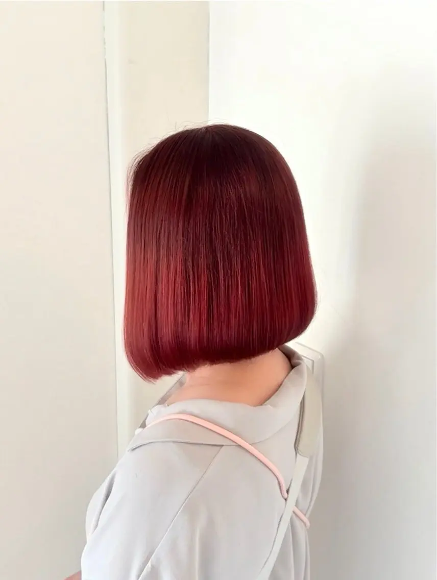 カラー ヘアカラー 透明感カラー🦋艶髪 イヴカ💙のヘアスタイル