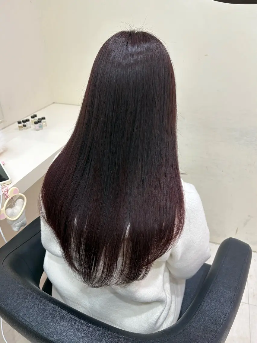 ロング カラー ヘアアレンジ メンズ ヘアカラー トリートメント さくら🍒 暖色カラー/髪質改善のヘアスタイル