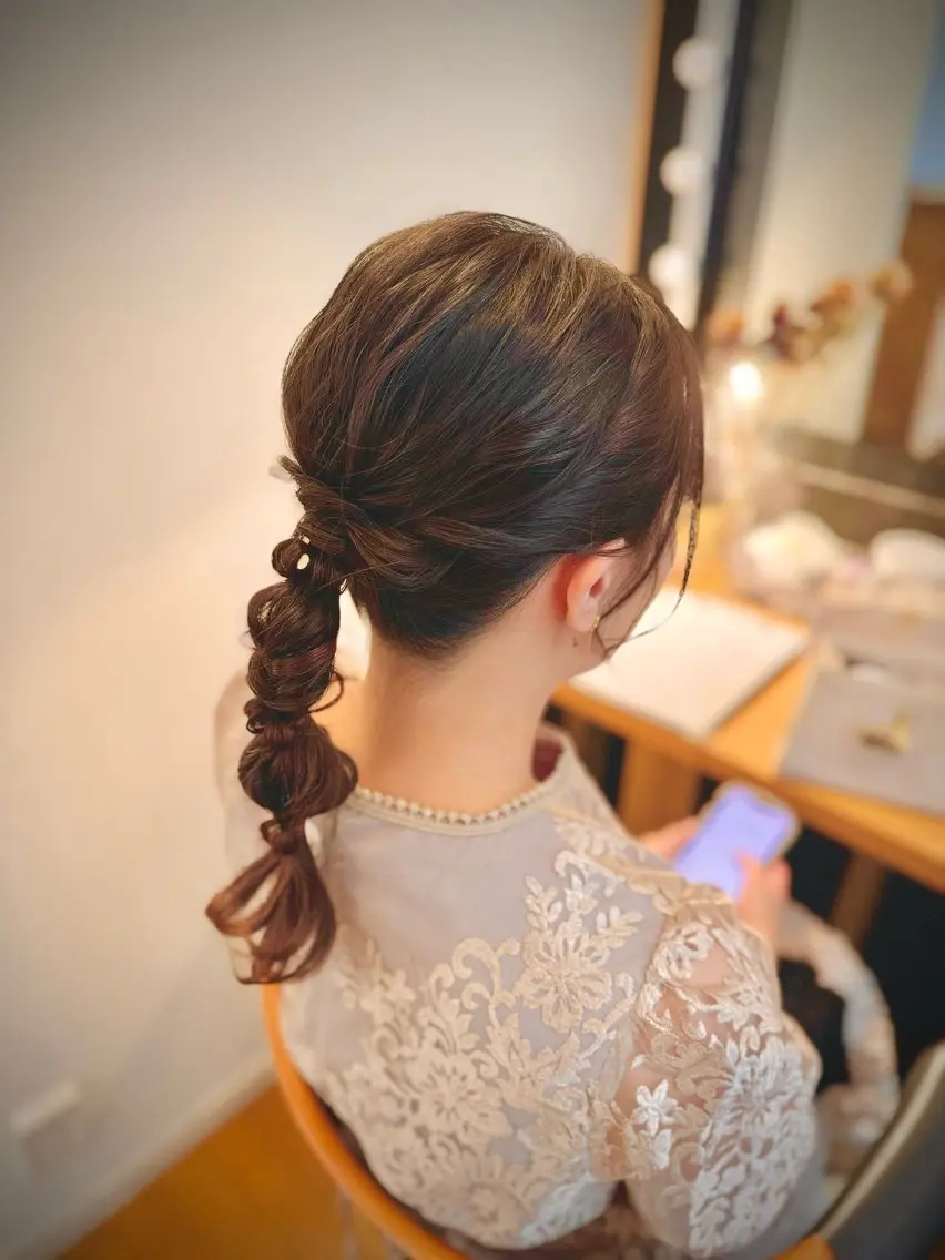 セミロング 札幌円山ヘアメイク/ バーガスのヘアスタイル