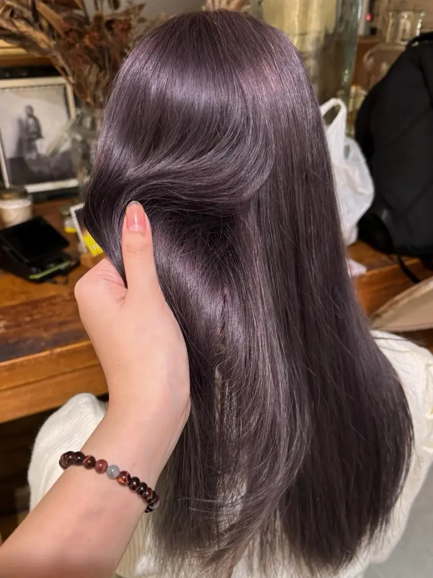 ロング カラー グレージュ ラベンダーカラー ラベンダーグレージュ ラベンダーグレー レイヤー/ボブ /🦋Ayana🦋のヘアスタイル