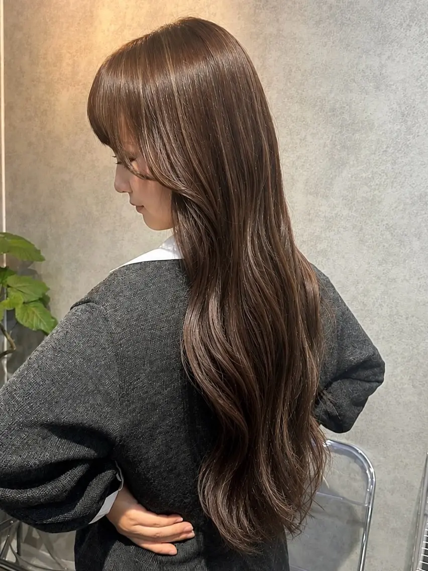 ロング カラー 🤎ナチュラル/ ベージュ/銀座🤎のヘアスタイル