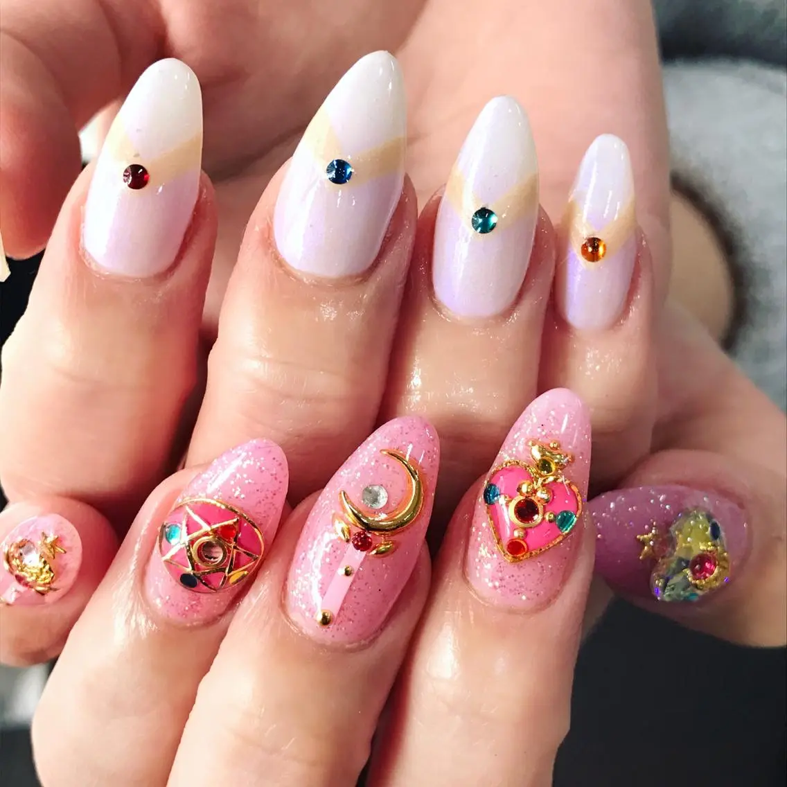 ネイル スカルプネイル 渋谷/チップ長さ出し 👑アプレgel-xのネイルデザイン