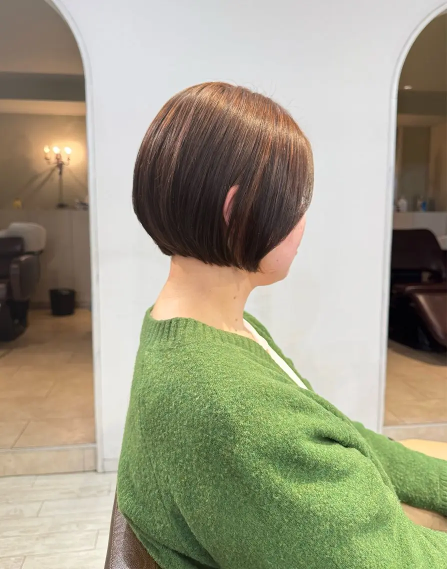 ショート ショートボブ ボブ ショートヘア 韓国ヘア 🎀華澄のヘアスタイル