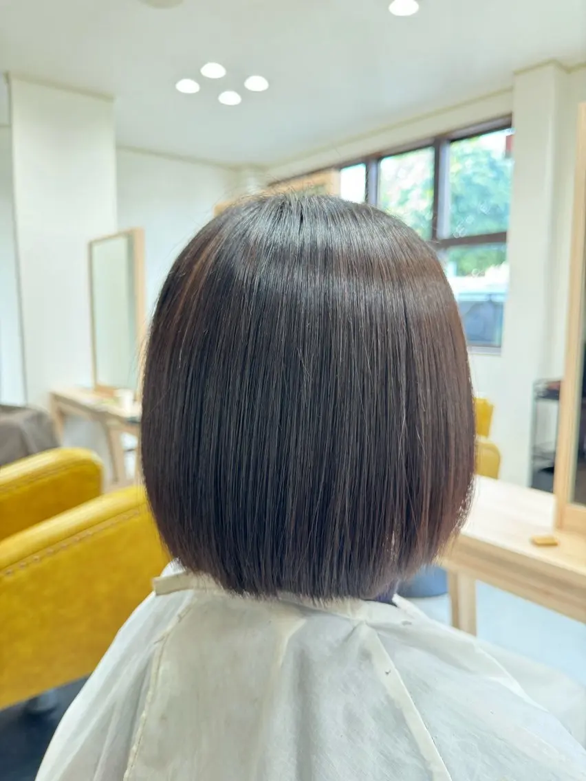 ミディアム カット ヘアカラー 猪瀬 尚希のヘアスタイル