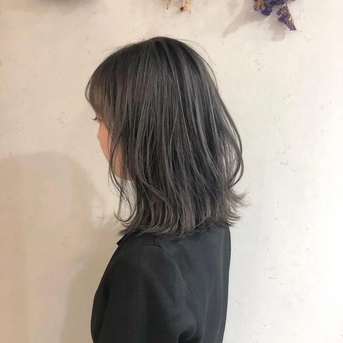 ミディアム カラー アッシュ ヘアカラー トリートメント 髪質改善/縮毛矯正 /青山 早希🐾のヘアスタイル