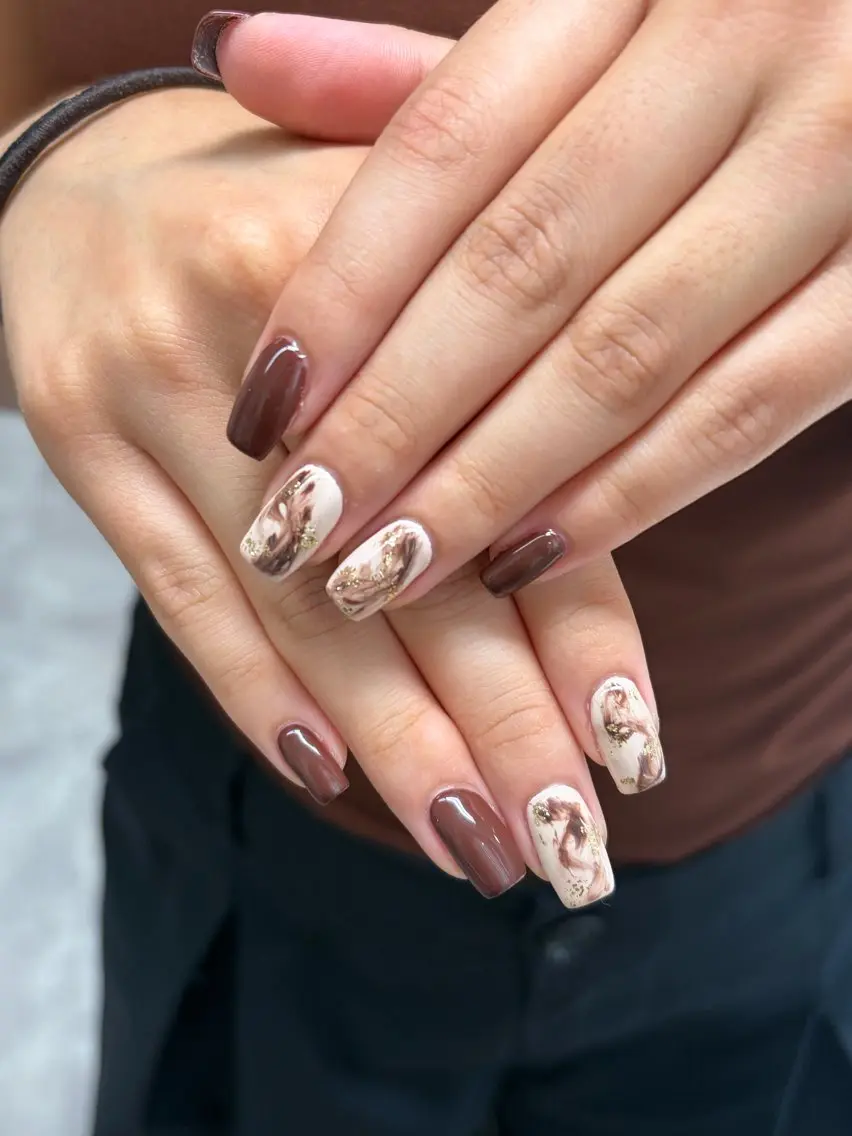 セミロング ハンドネイル nail salon chai Asakaのネイルデザイン