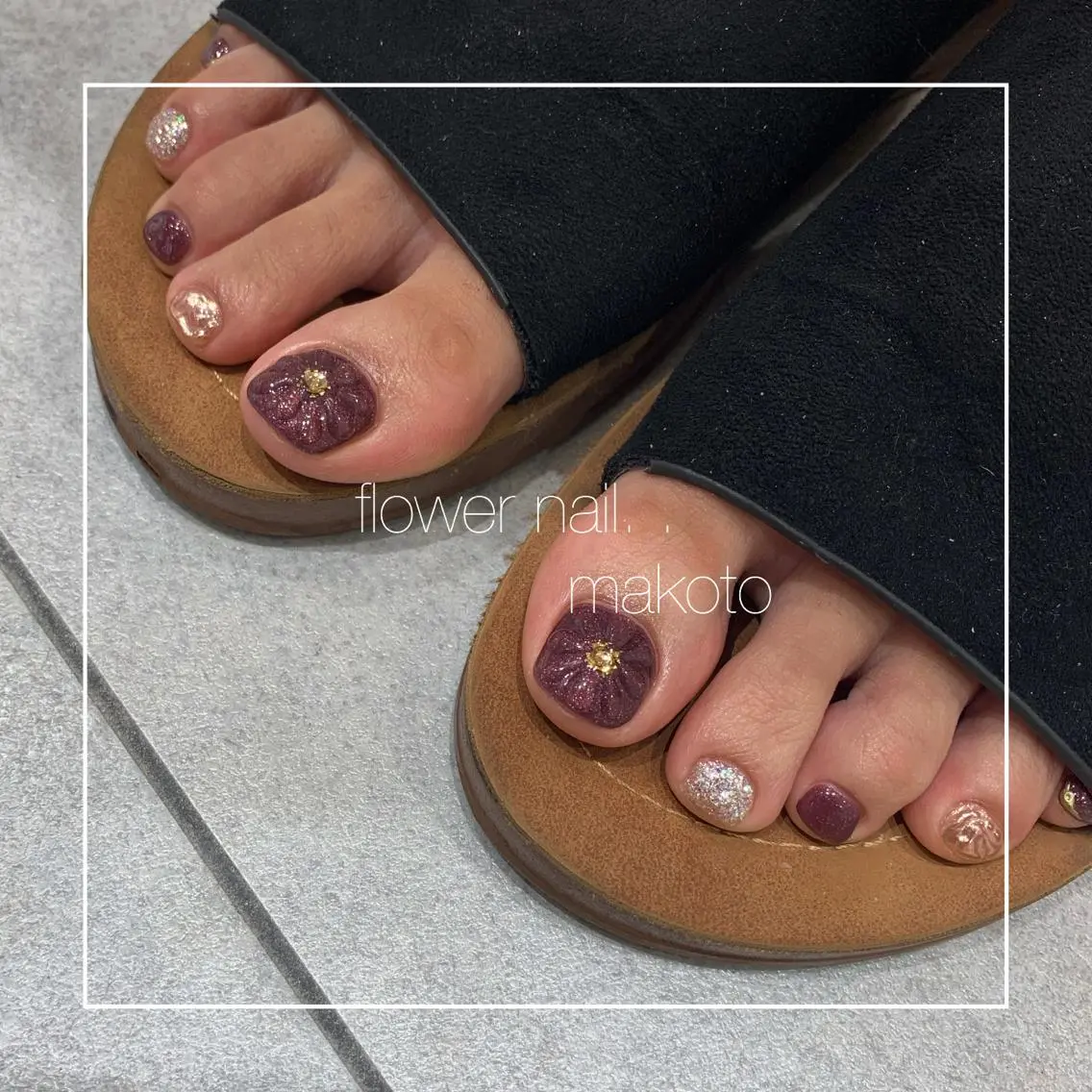 ネイル フラワーネイル フットネイル salon de Cheliのネイルデザイン