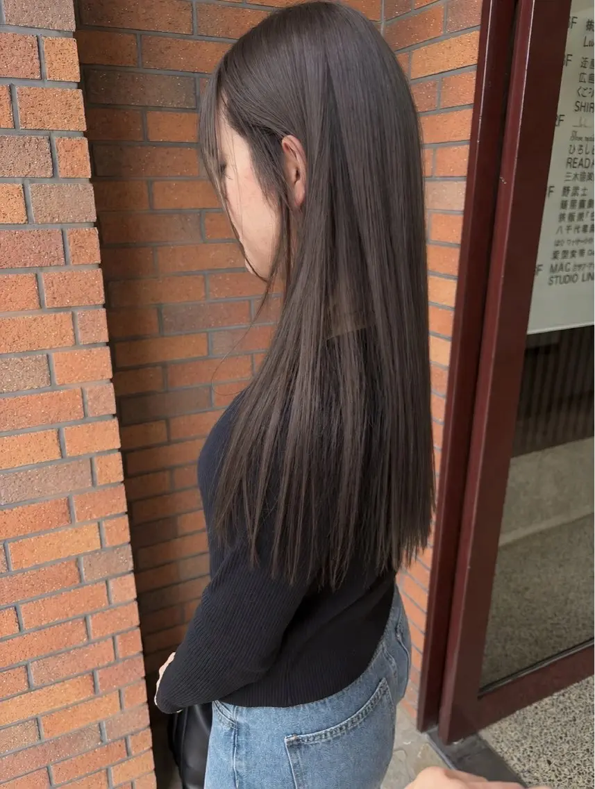 ロング カラー ブリーチ 透明感カラー ブリーチなしカラー ヘアカラー 広島/ボブ/レイヤー 🌿‬wakabaのヘアスタイル