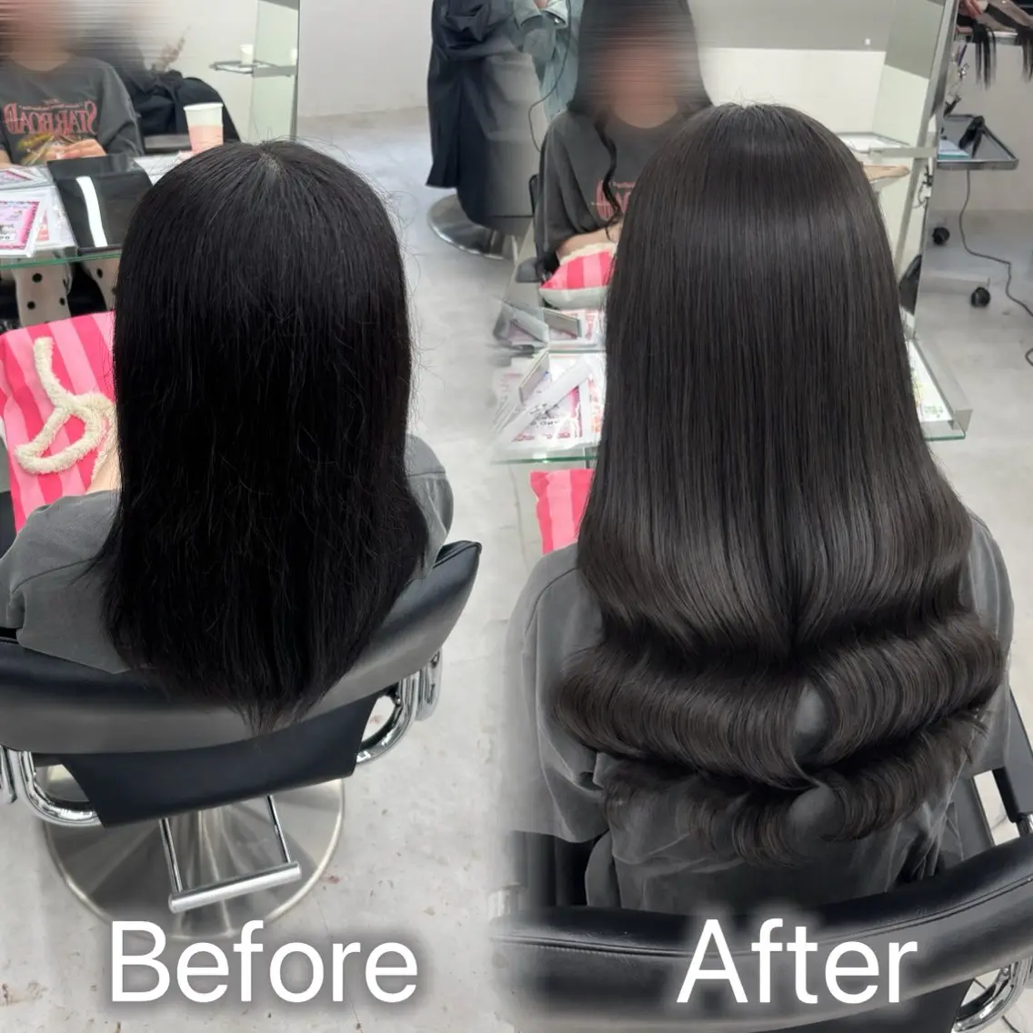 ロング カラー ヘアアレンジ メンズ カット ヘアカラー トリートメント エクステ ヘアセット 羽エク指名No1✨️ シールエク🌙しぇるのヘアスタイル