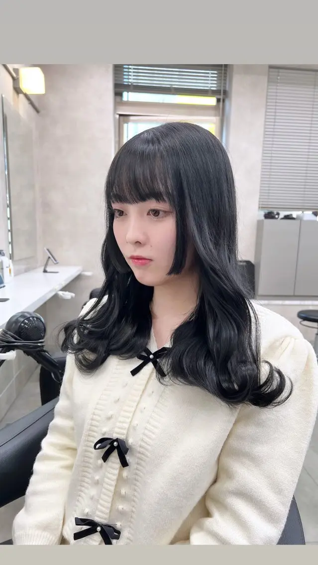 ロング カラー パーマ ヘアアレンジ メンズ 上品＆韓国風 🥀海心🥀のヘアスタイル