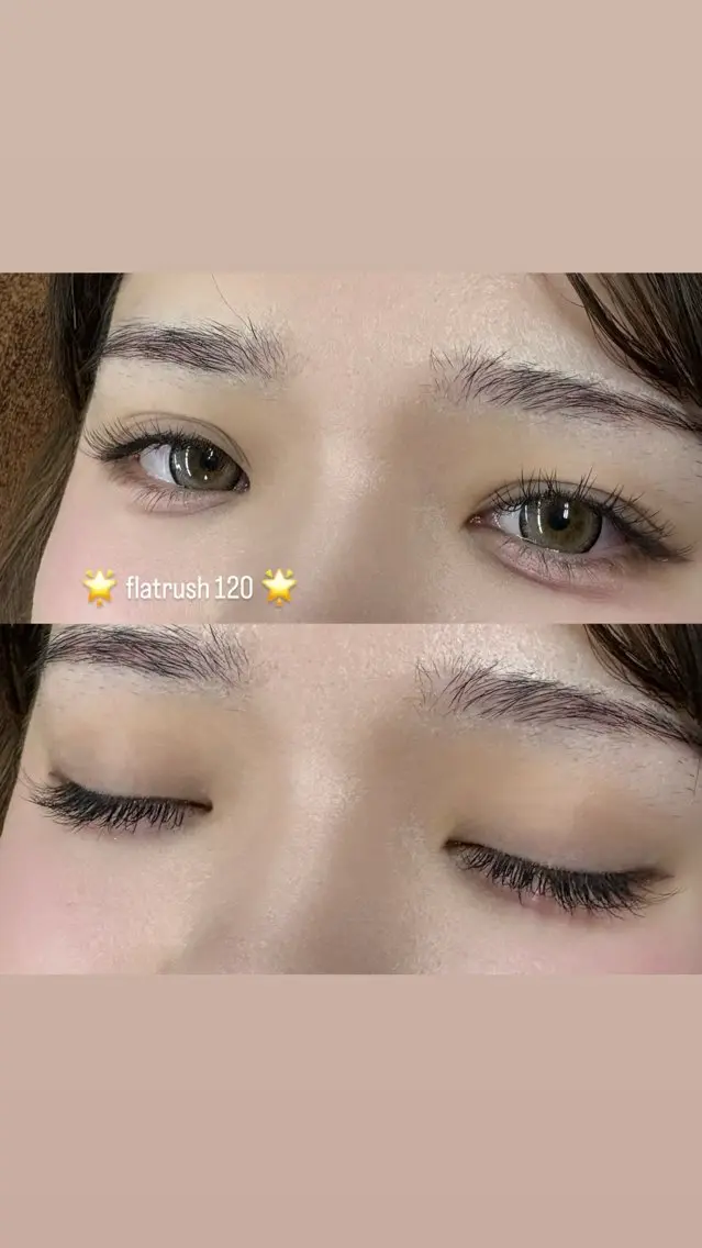 マツエク・マツパ Cカール フラットラッシュ ナチュラル ‪Serina‪‪ 清水‪‪❤︎‬のマツエク・マツパデザイン