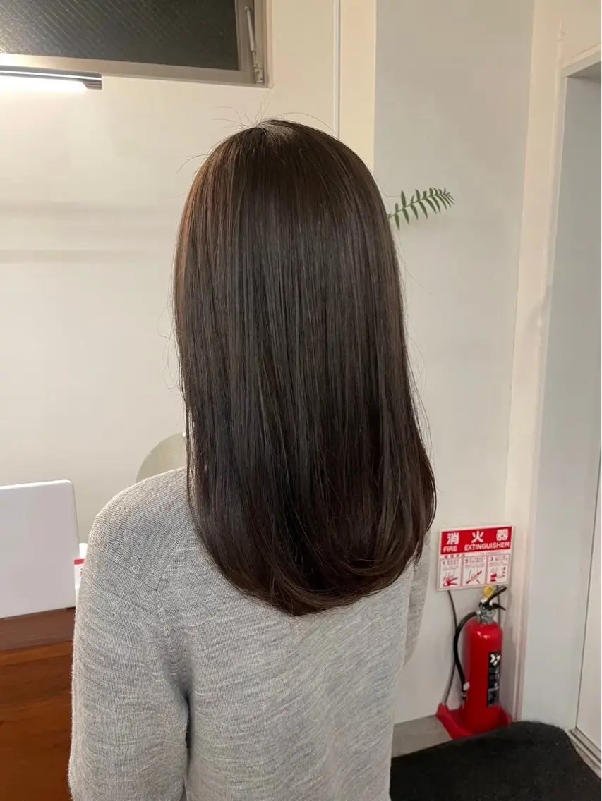 ロング パーマ トリートメント ヘアセット 🫧透明感カラー/ 髪質改善/縮毛/🫧のヘアスタイル