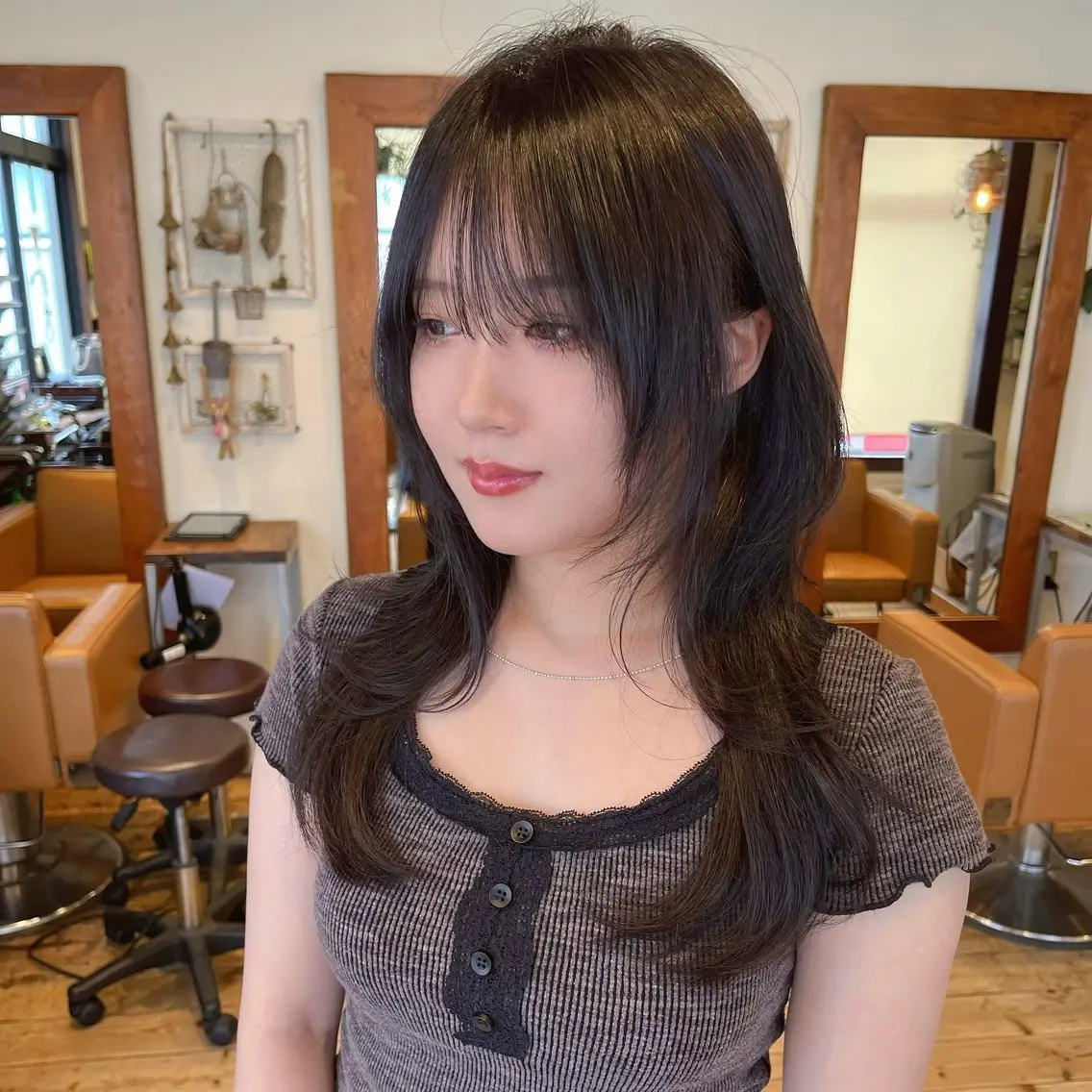 ロング ハッシュカット レイヤー/ショート 遠藤光輝のヘアスタイル