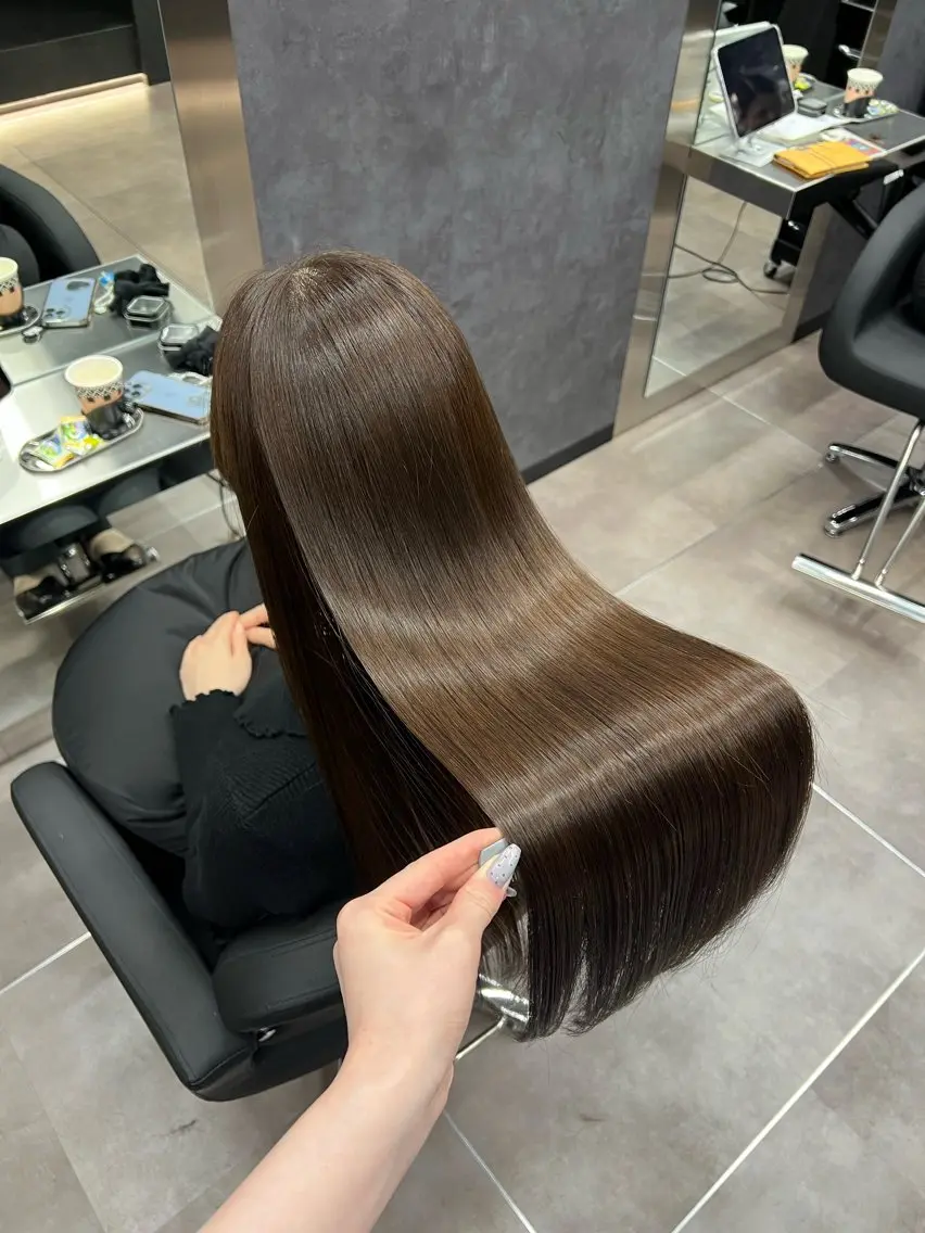 ロング カット ヘアカラー 縮毛矯正 トリートメント 🩶髪質改善/新宿 /saaya🩶のヘアスタイル