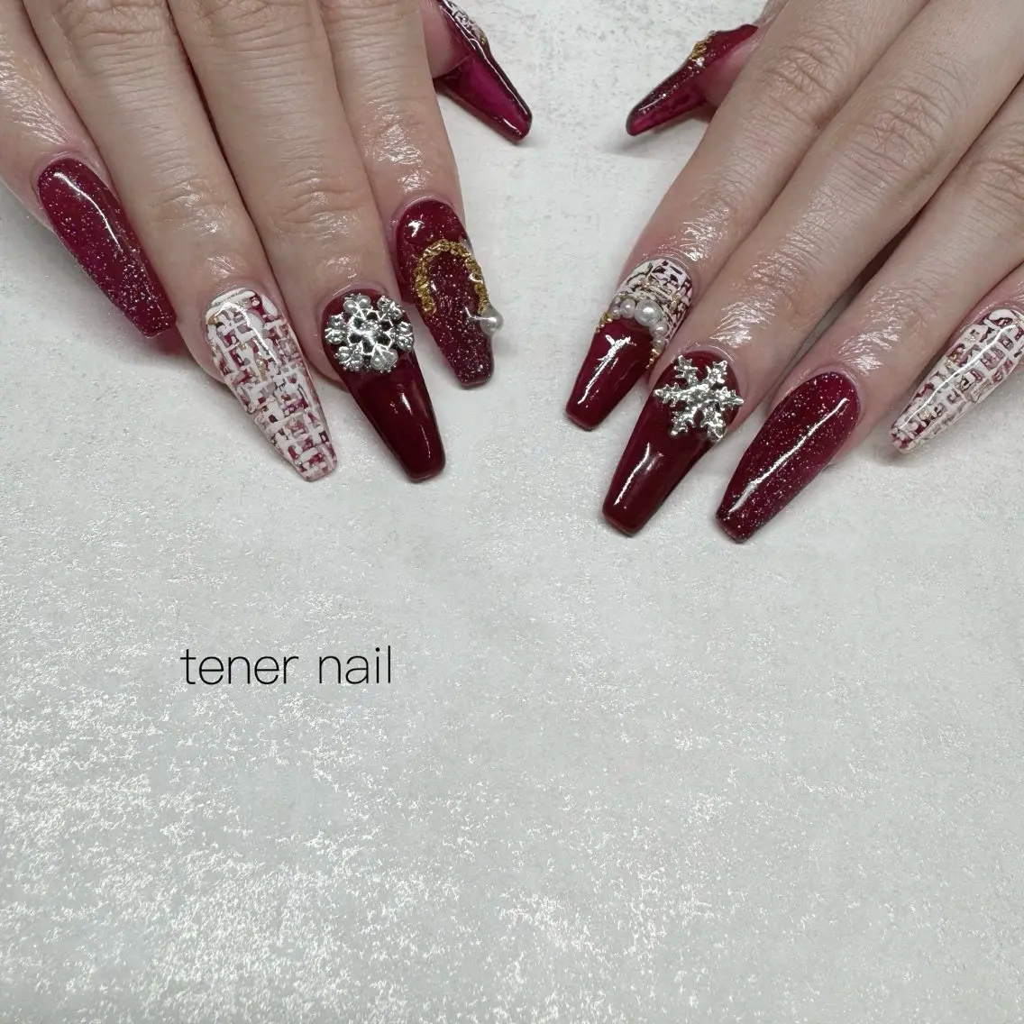 ネイル ツイードネイル ハンドネイル テネルネイル tener nailのネイルデザイン