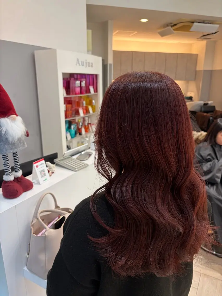 ロング カット ヘアカラー トリートメント 蓮池 愛海のヘアスタイル