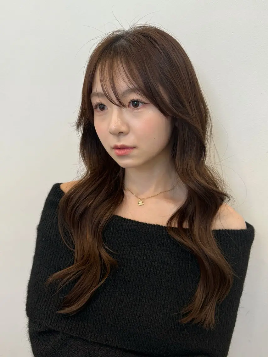 ロング rioカットカラー ♡韓国レイヤーのヘアスタイル